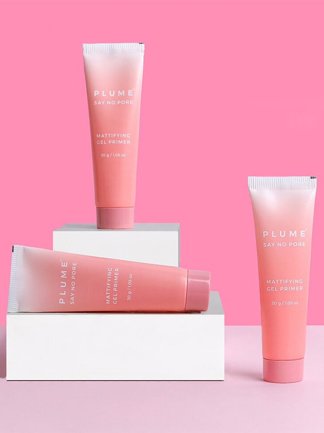 

Plume Say No Pore Mattifying Gel Primer 30 g, Pink