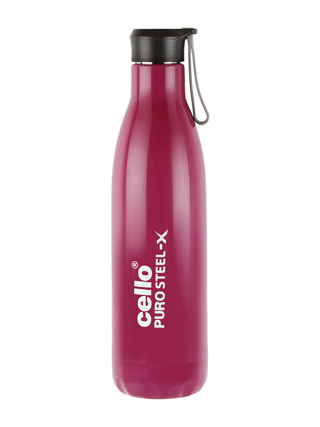 

Cello Puro Steel-X Rover 600 Purple Inner Stainless Steel Cold insulated Bottle-480ml