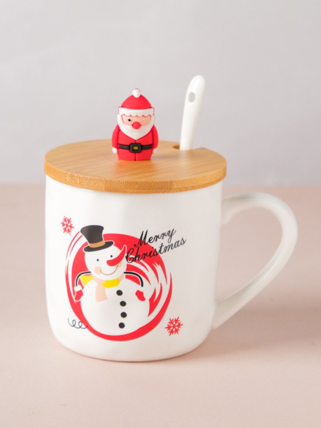 

Nestasia Set of 3 White & Red Textured Ceramic Matte Cups