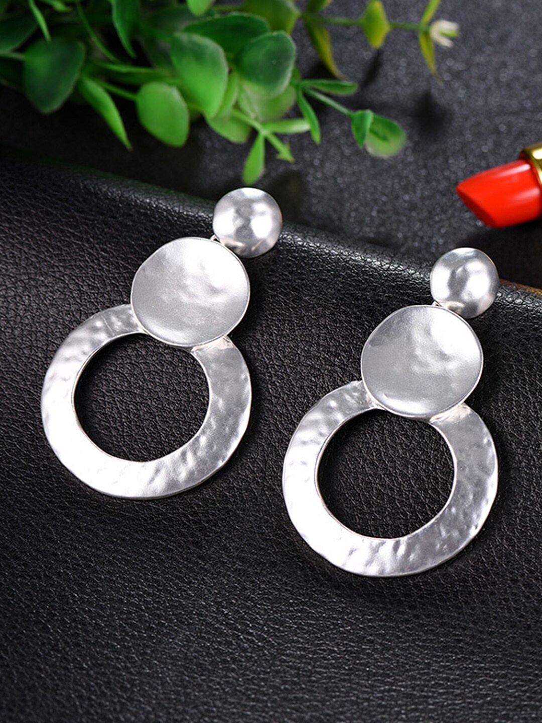 

Young & Forever Silver-Plated Geometric Drop Earrings