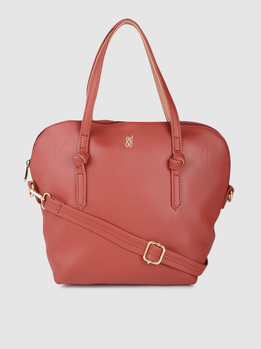 

Baggit Maroon Solid Handheld Bag