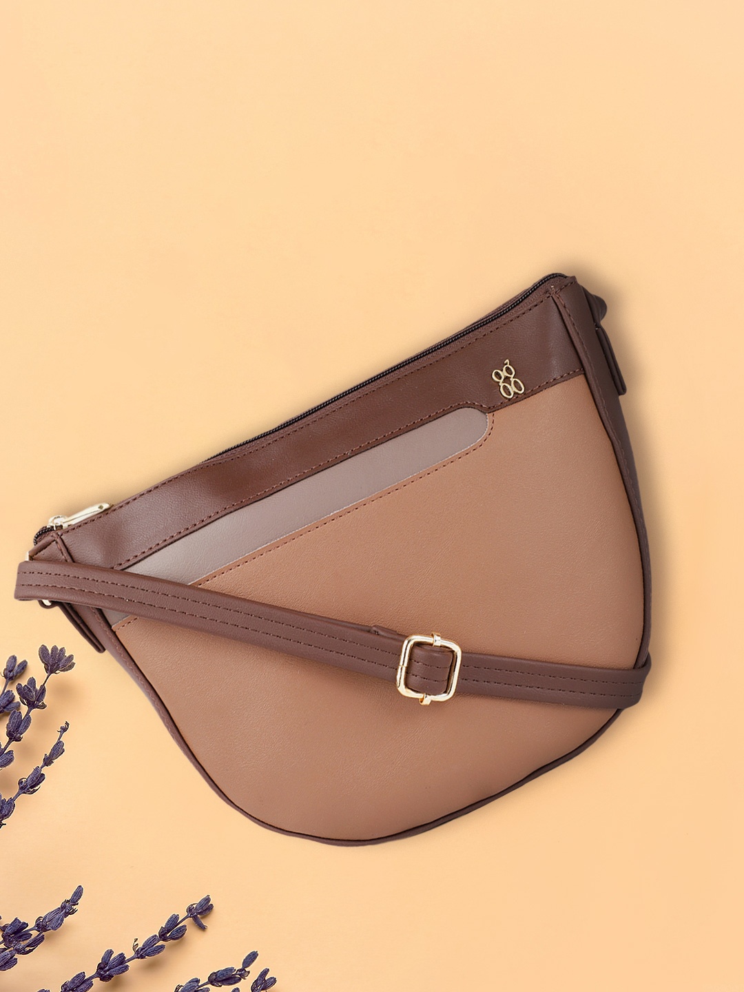 

Baggit Brown Solid Sling Bag