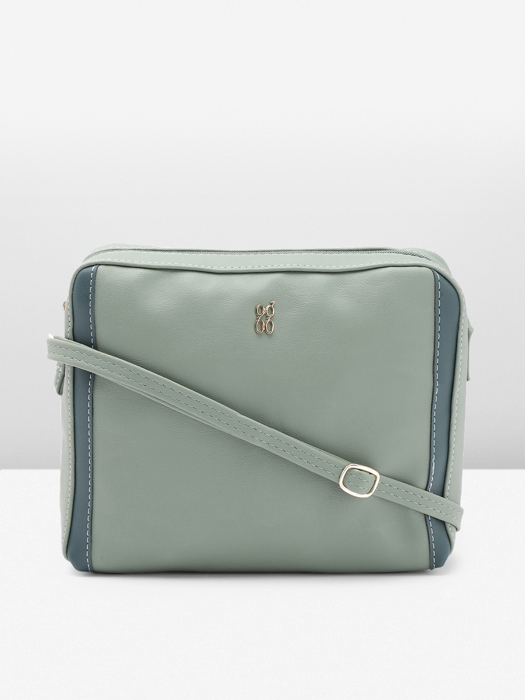 

Baggit Women Solid Sling Bag, Green
