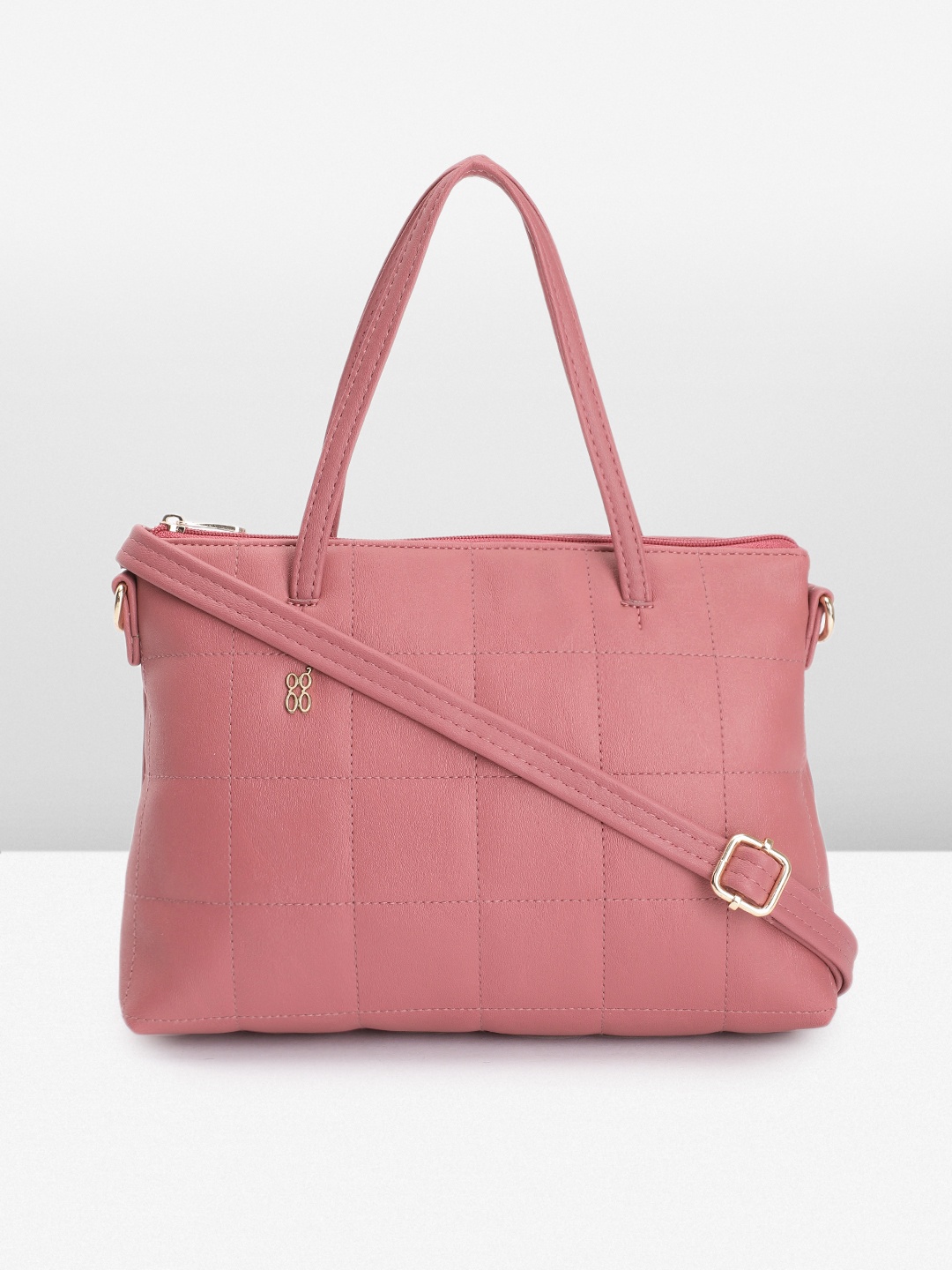 

Baggit Textured Handheld Bag, Rose