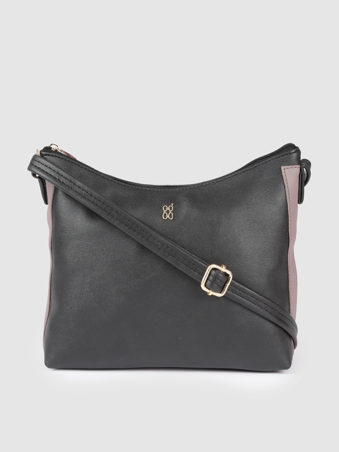 

Baggit Black Solid Sling Bag