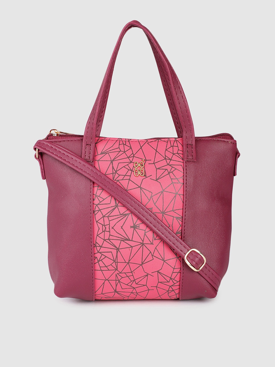 

Baggit Burgundy Printed Sling Bag