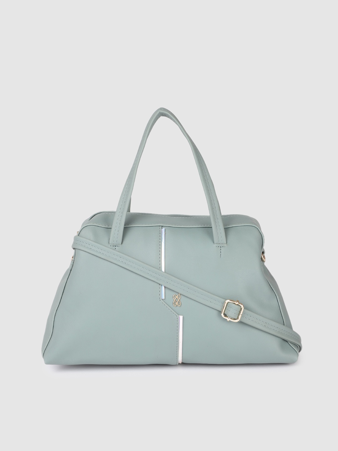 Baggit Sea Green Solid Handheld Bag