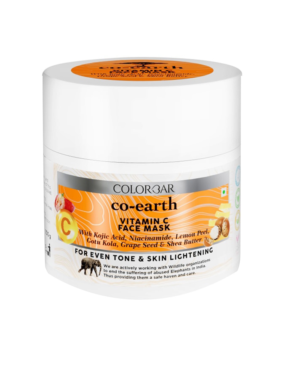 

Colorbar Co-Earth Vitamin C Face Mask- 100g, White