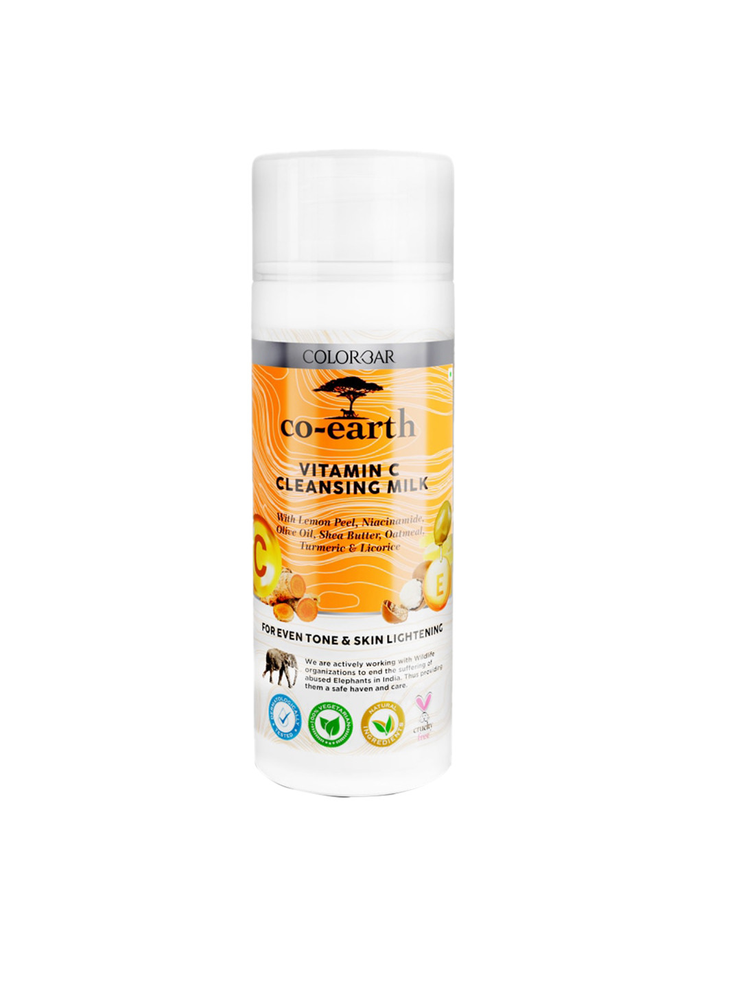 

Colorbar Co-Earth Vitamin C Cleansing Milk 200 ml, Orange