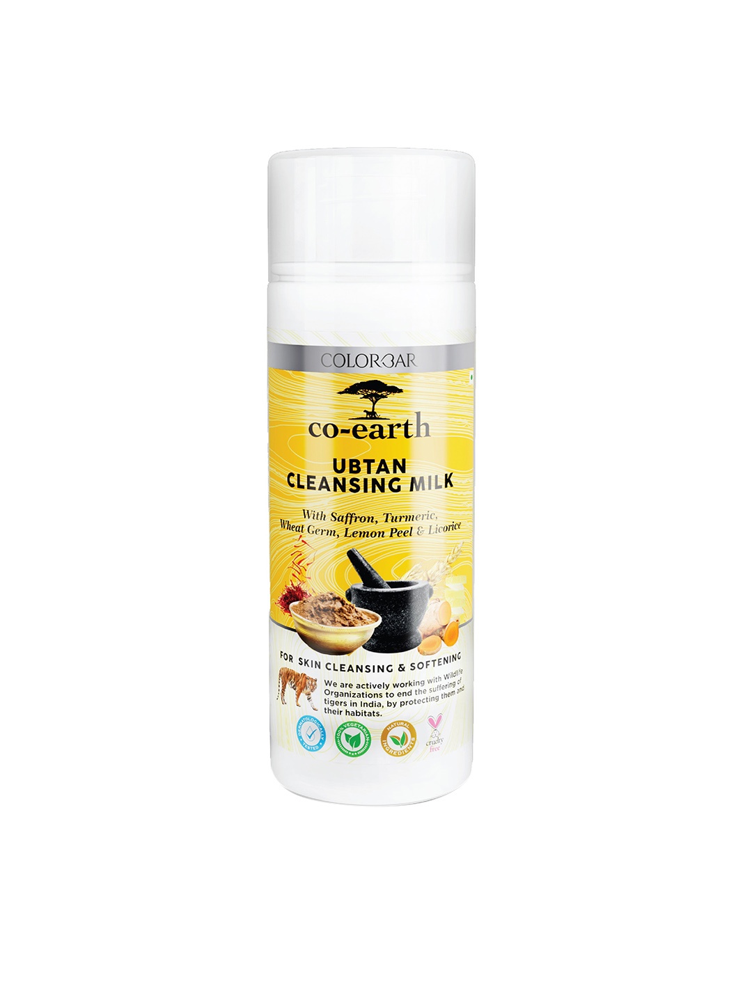 

Colorbar Co-Earth Ubtan Cleansing Milk 200 ml, Yellow