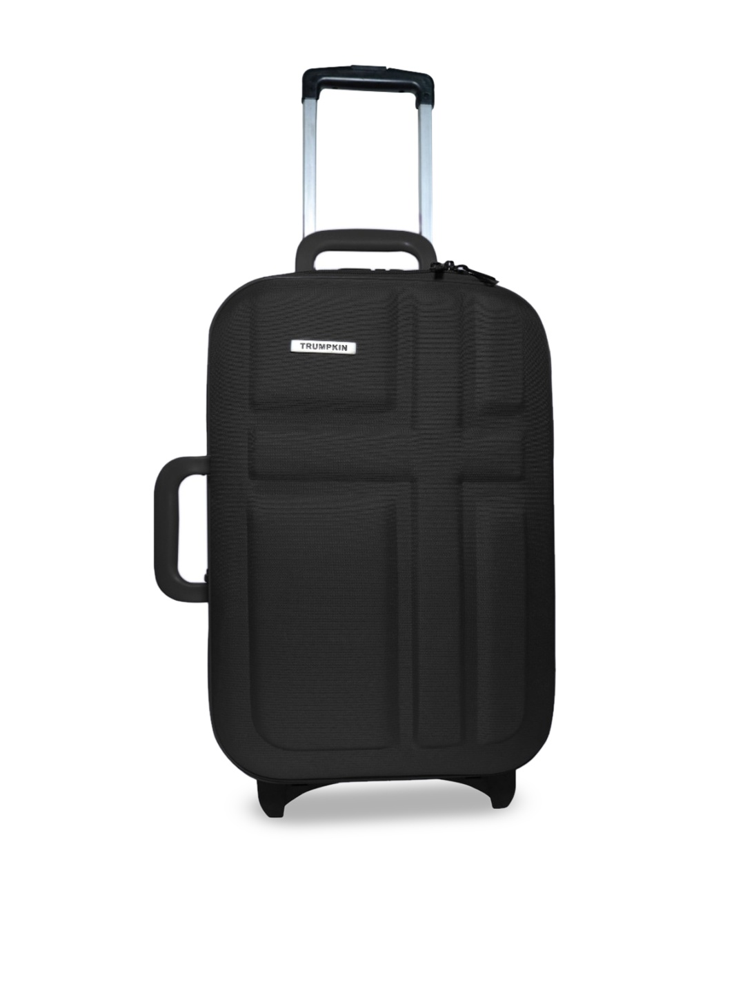 

Trumpkin Black Solid Hard-Sided Cabin Trolley Suitcase