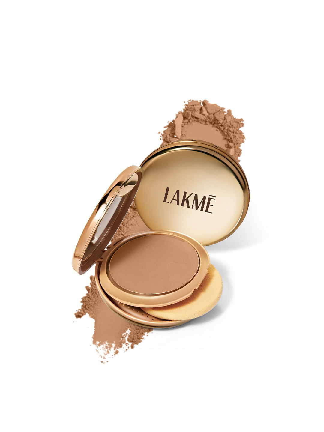 

Lakme 9to5 Dual Finish Long-Stay Wet & Dry Compact 9g - Walnut 38, Brown