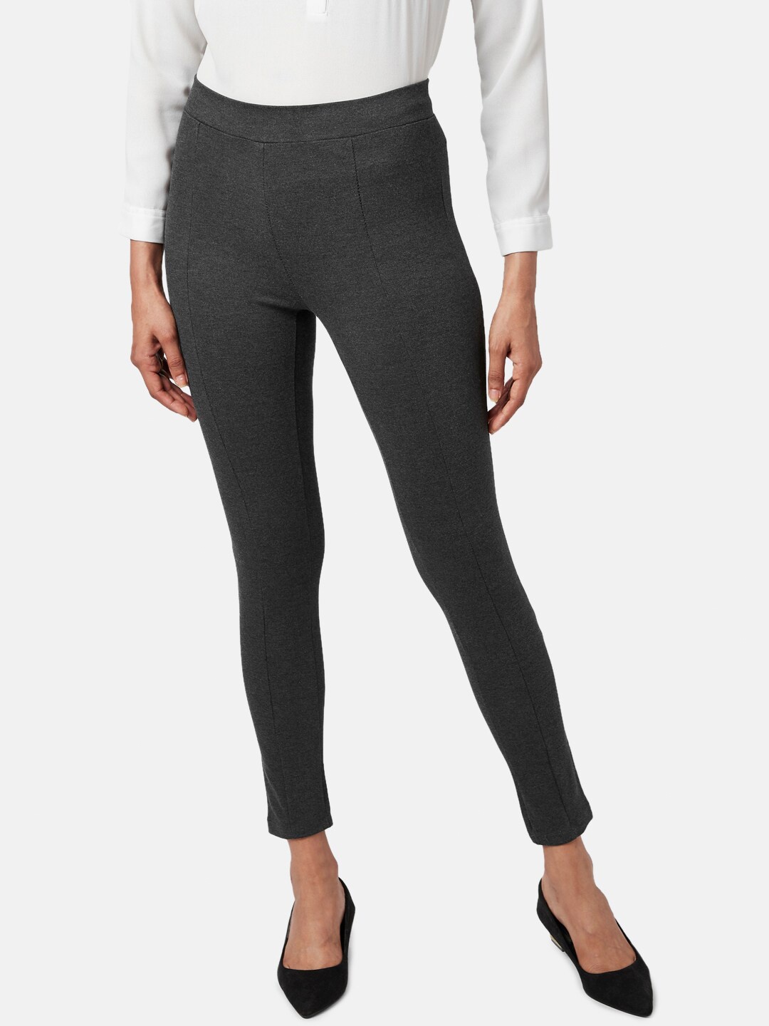 

Annabelle by Pantaloons Women Black Skinny Fit Treggings