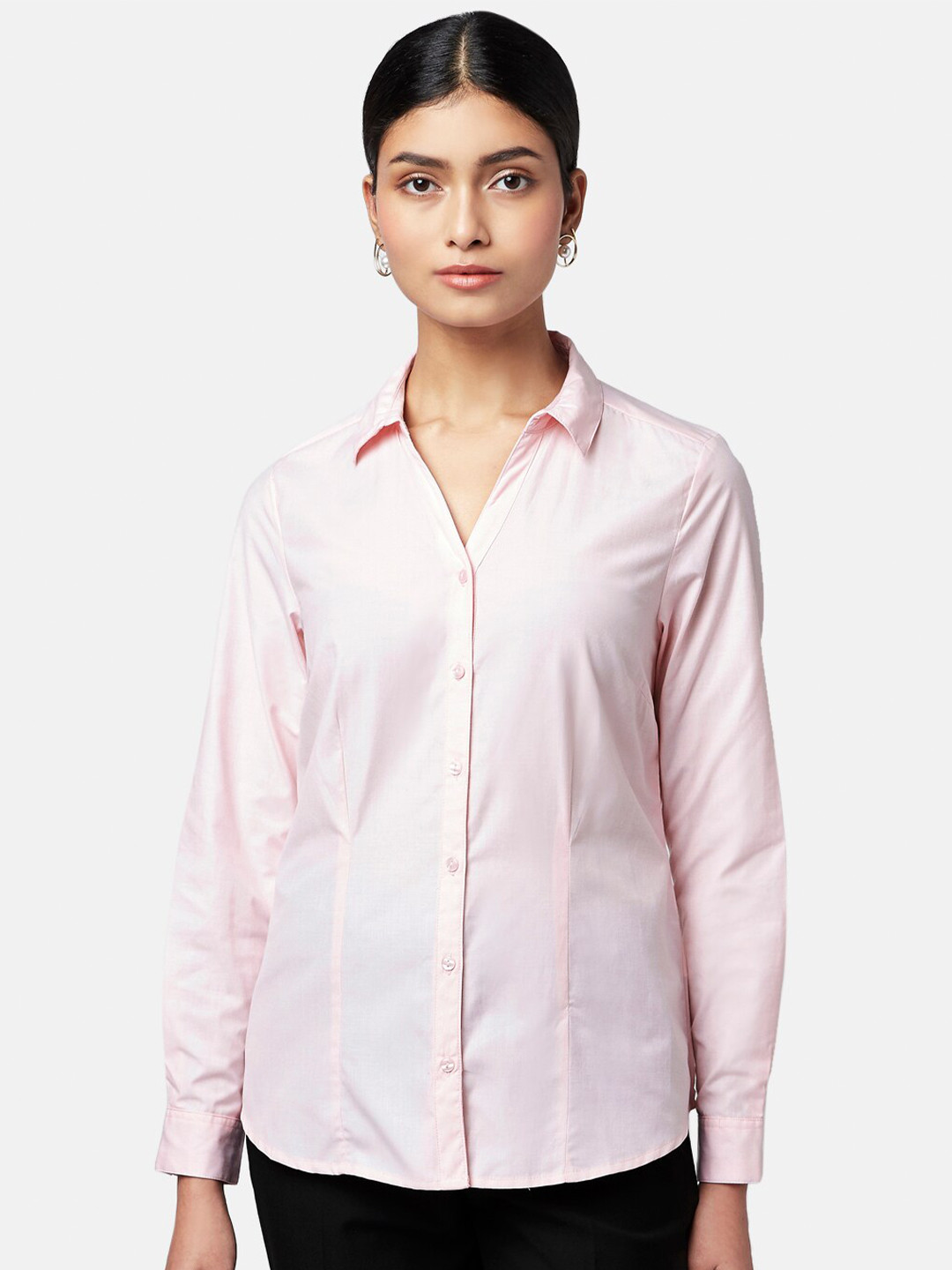 

Annabelle by Pantaloons Women Pink Formal Shirt