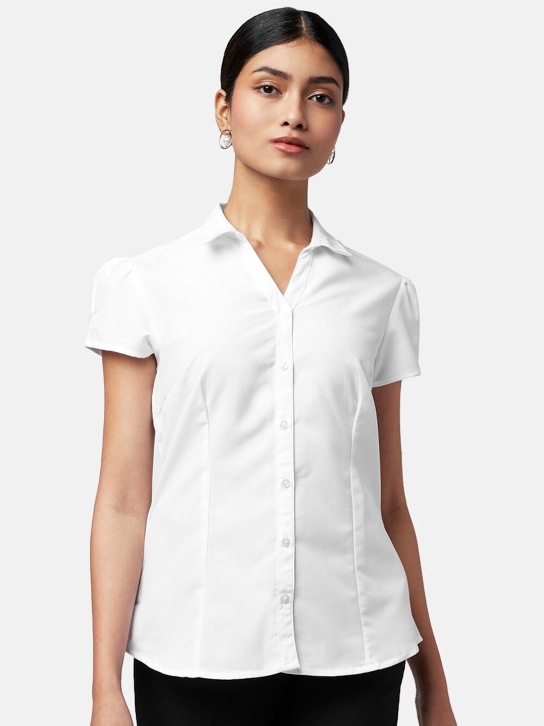 

Annabelle by Pantaloons Women White Formal Shirt