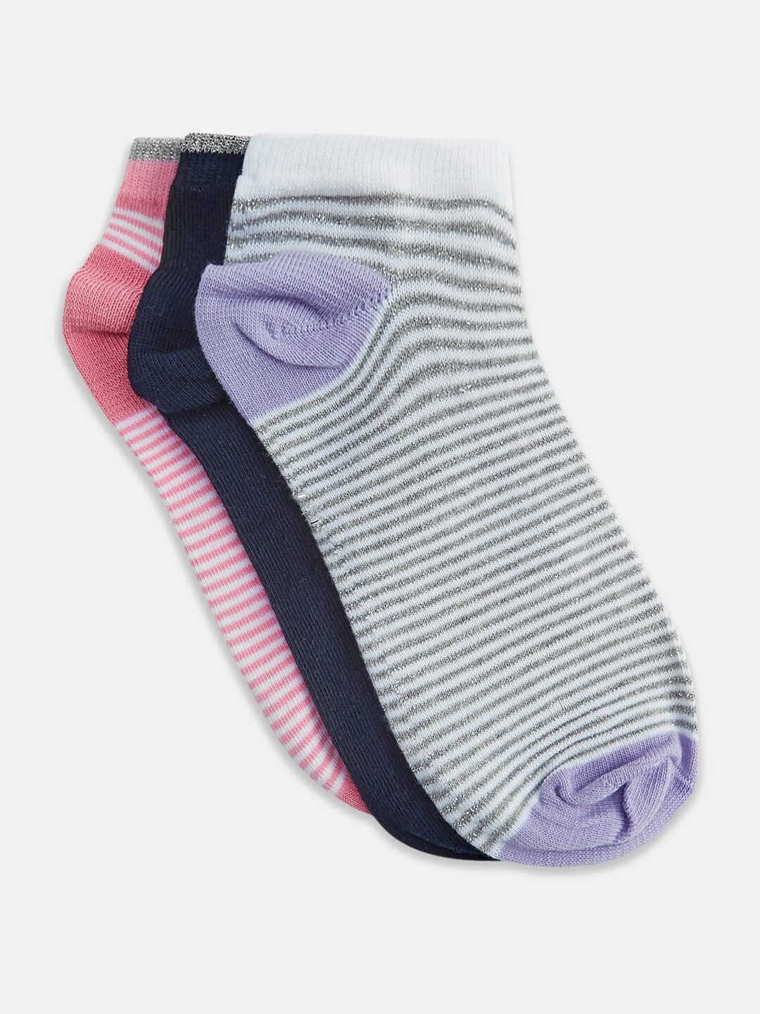 

Honey by Pantaloons Women Pack Of 3 Ankle-Length Socks, White