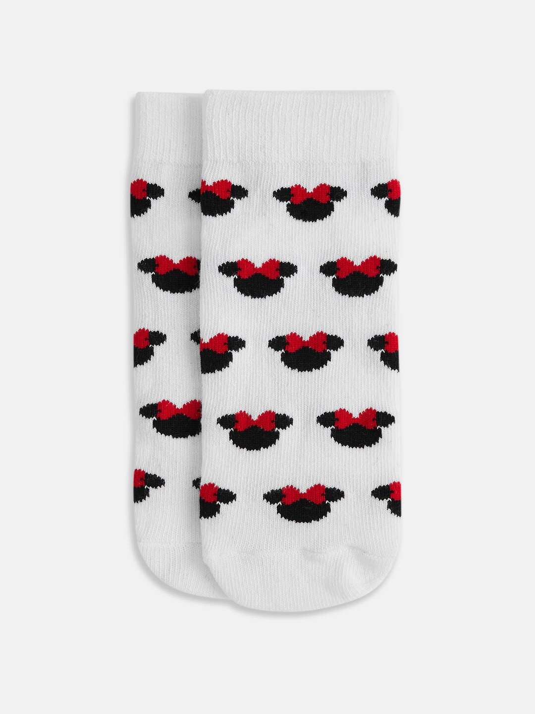 

Pantaloons Junior Girls White Patterned Ankle-Length Socks