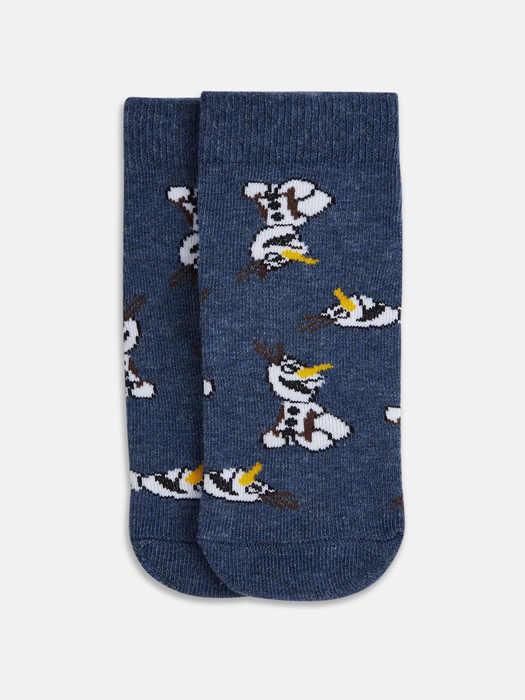 

Pantaloons Junior Girls Grey Melange Patterned Ankle-Length Socks