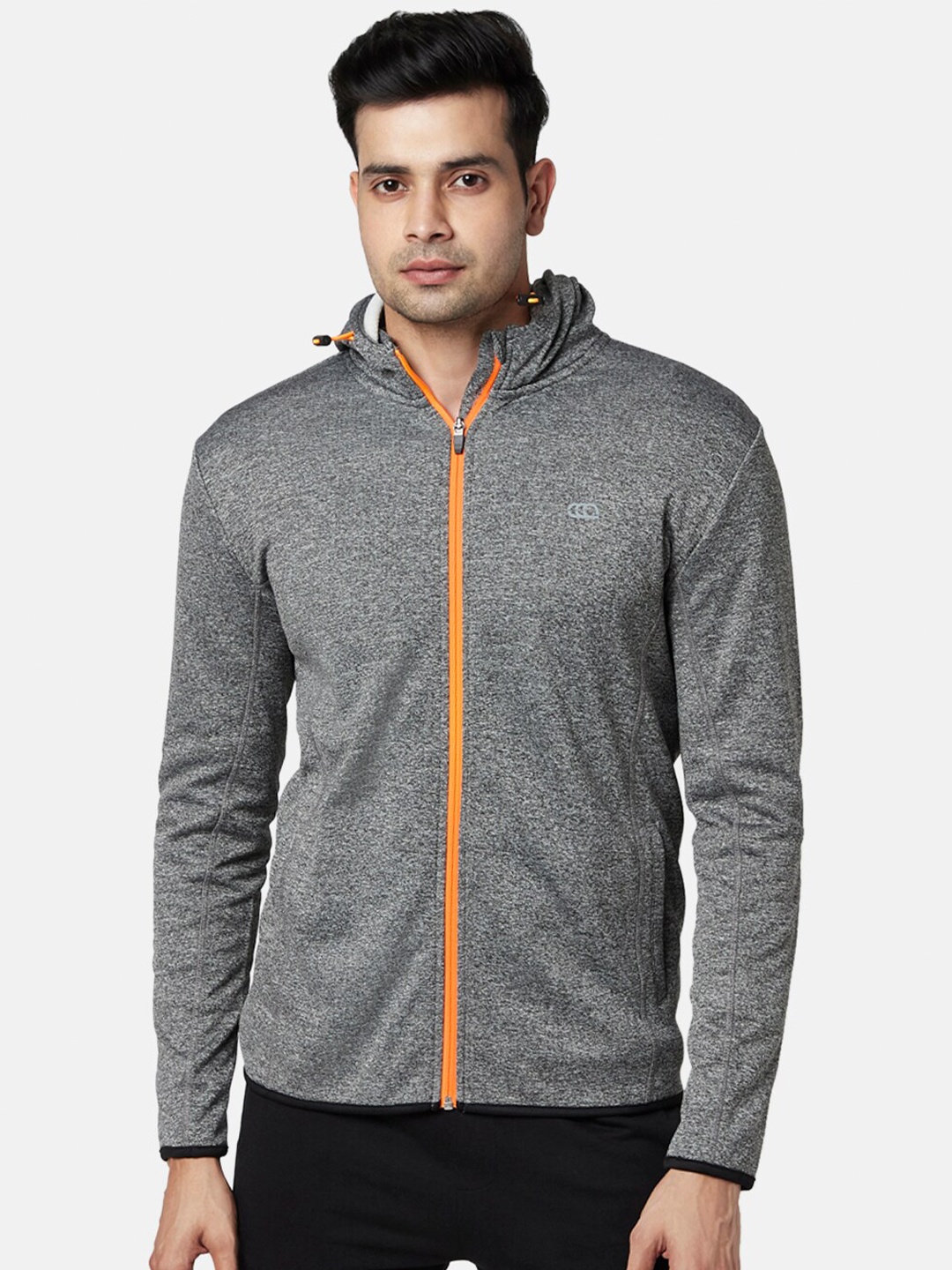 

Ajile by Pantaloons Men Grey Hooded Sweatshirt