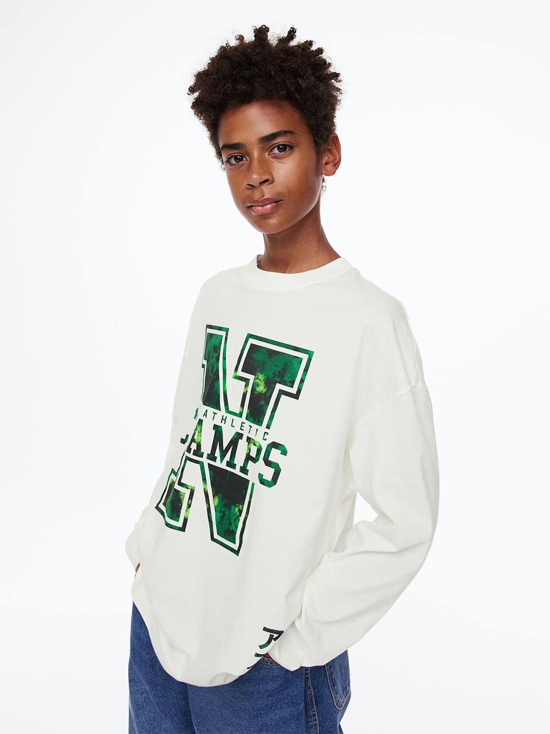 

H&M Boys White Print-Motif Jersey Top