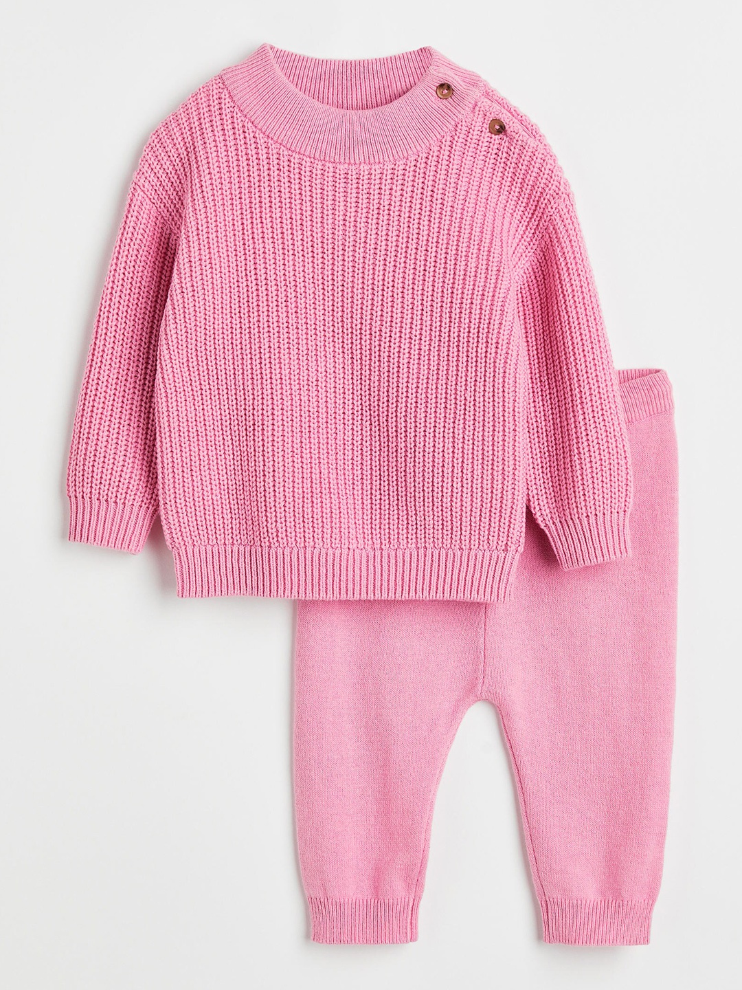 

H&M Girls Pink 2-Piece Knitted Set