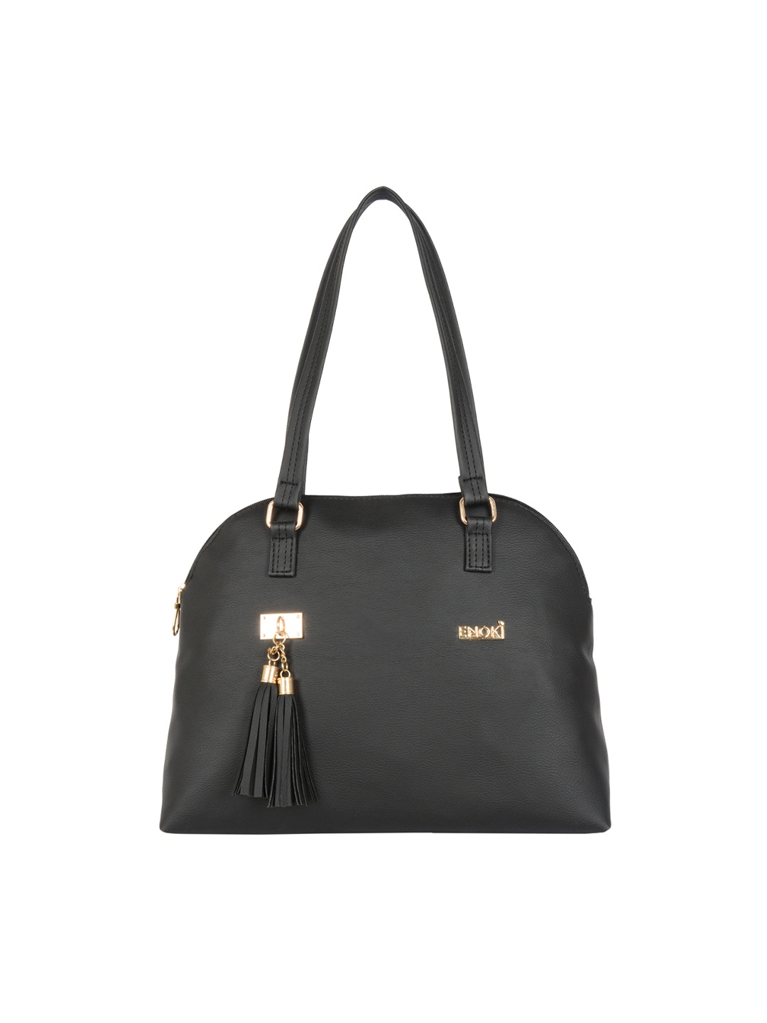 

ENOKI Shoulder Bag with Tasselled Handbags, Black