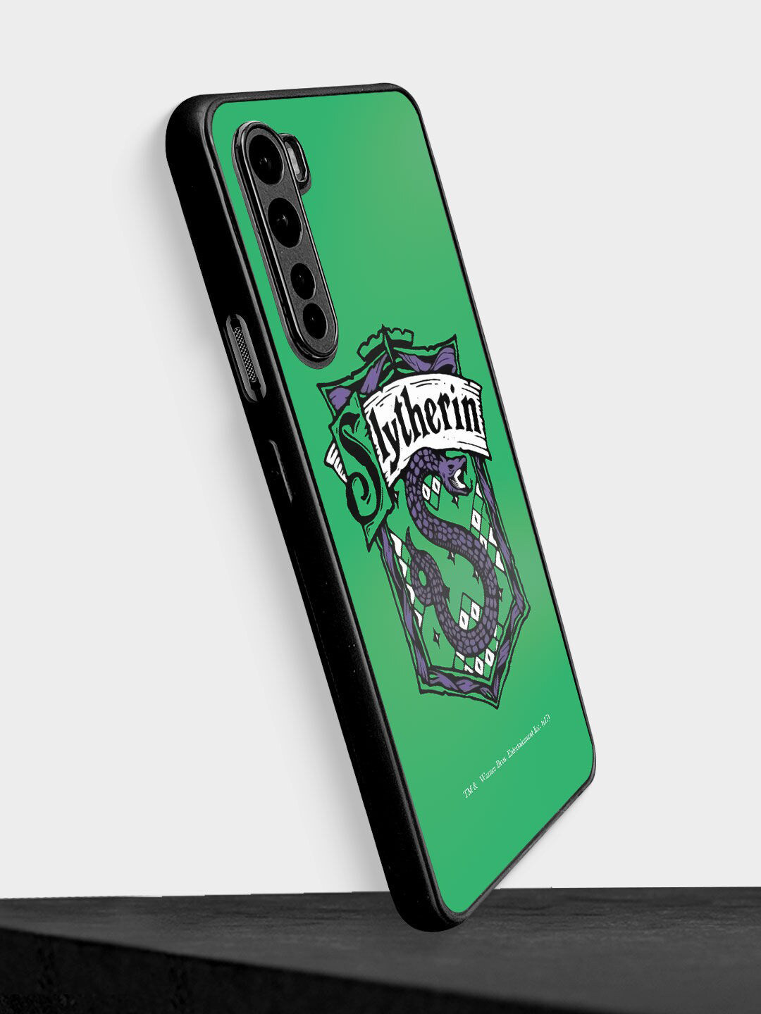 

macmerise Black Printed Crest Slytherin Design OnePlus Nord Phone Back Case