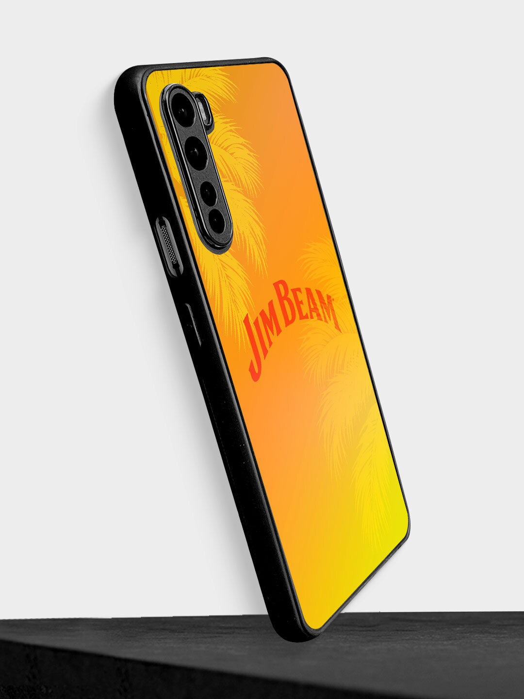 

macmerise Yellow & Black Printed OnePlus Nord Bumper Phone Back Case