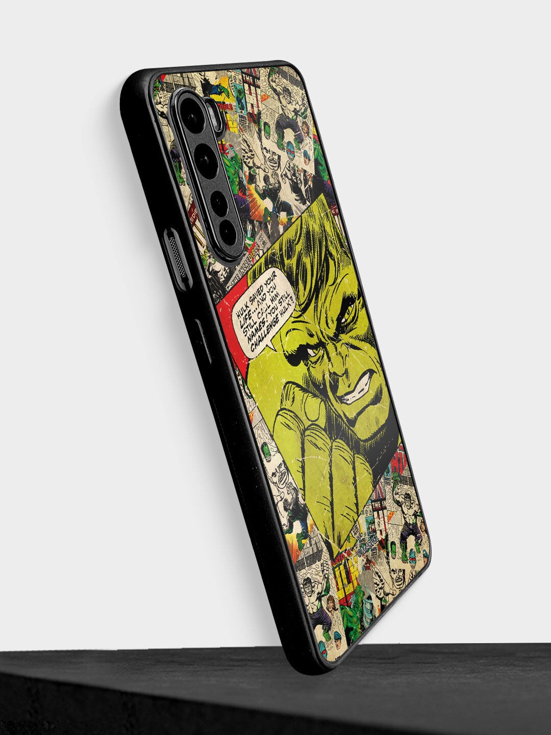 

macmerise Green & Black Comic Hulk Design Printed OnePlus Nord Bumper Case