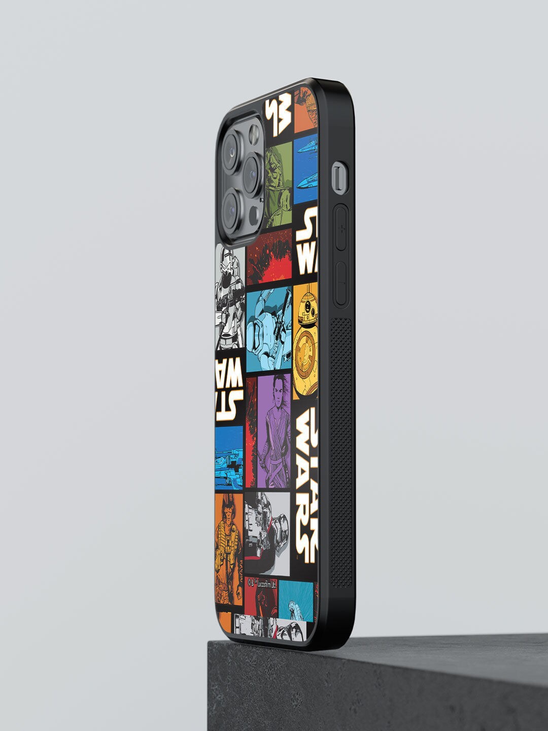 

macmerise Black Printed The Force Awakens Design iPhone 12 Pro Max Phone Back Case