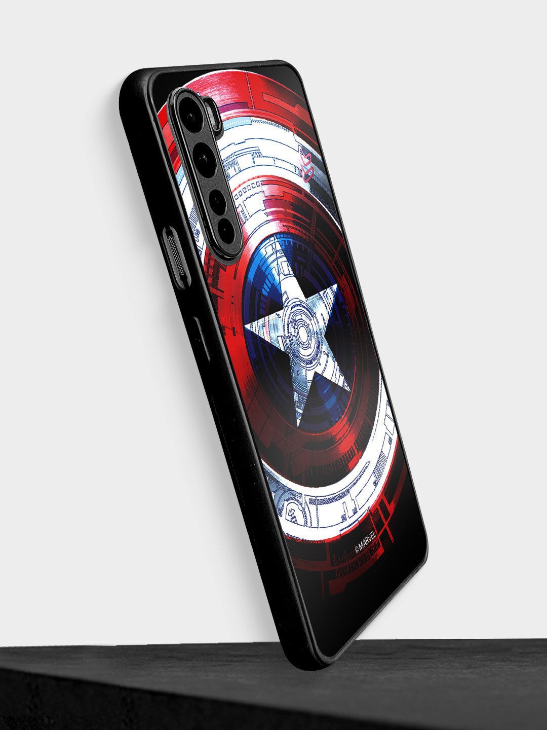 

macmerise Black Captains Shield Decoded Design OnePlus Nord Bumper Phone Back Case
