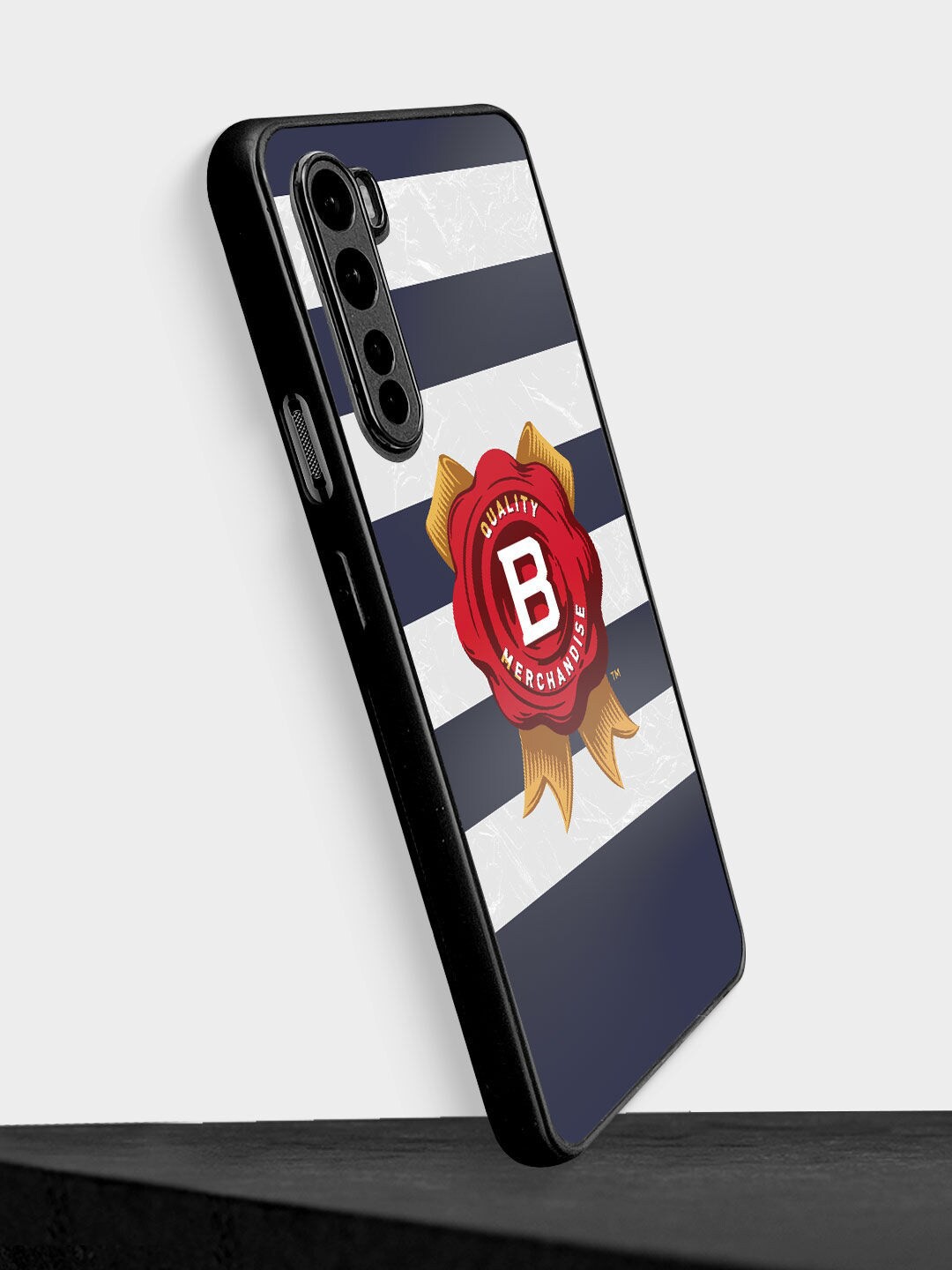 

macmerise Navy Blue White Printed Mobile Accessories