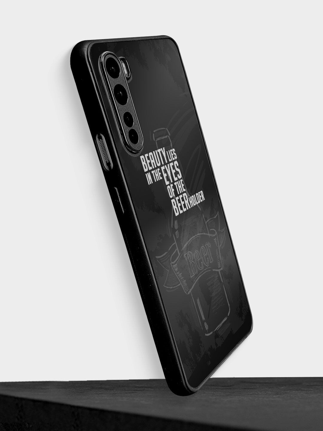 

macmerise Black Printed OnePlus Nord Bumper Phone Back Case