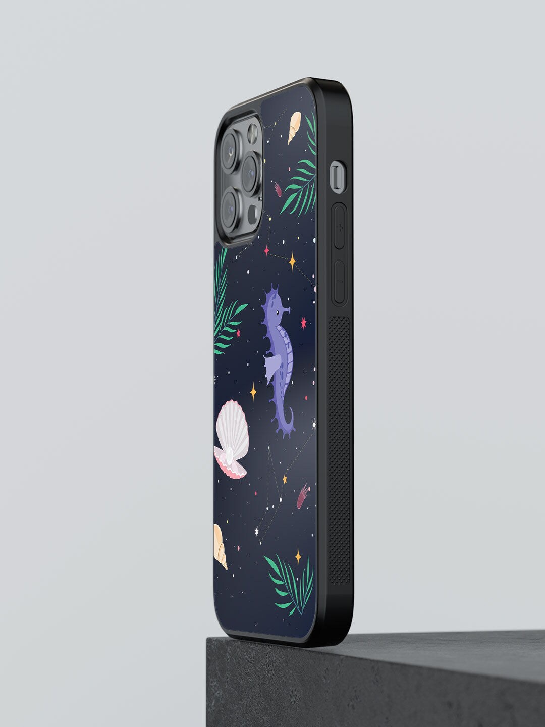 

macmerise Blue Space Beach Design iPhone 12 Pro Max Bumper Phone Back Case
