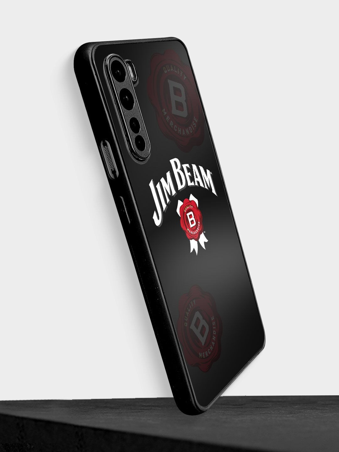 

Macmerise Black & White Jim Beam Printed Design OnePlus Nord Bumper Phone Back Case