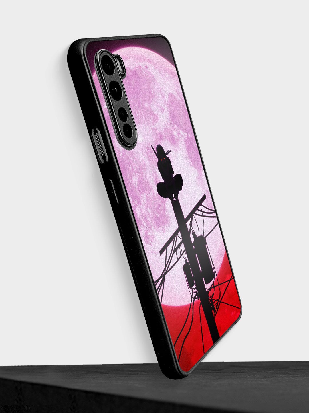 

macmerise Pink & Red Itachi Uchiha Design OnePlus Nord Bumper Phone Back Case