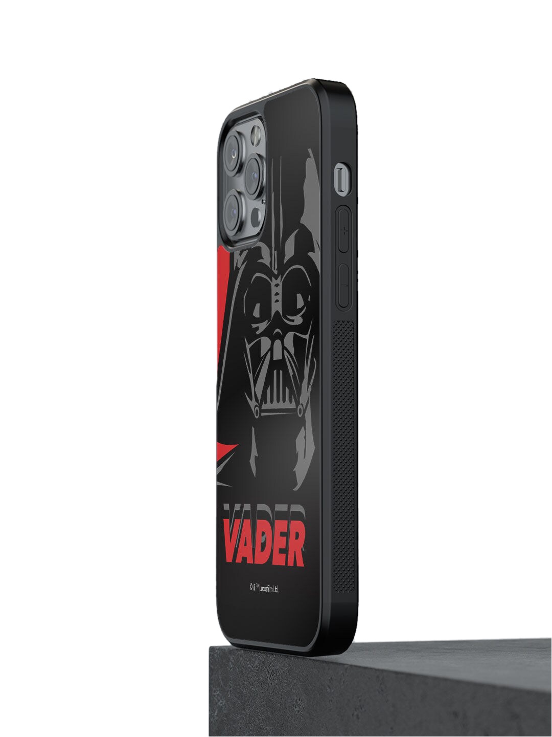 

macmerise Black & Red Printed Vader iPhone 12 Pro Max Phone Back Case