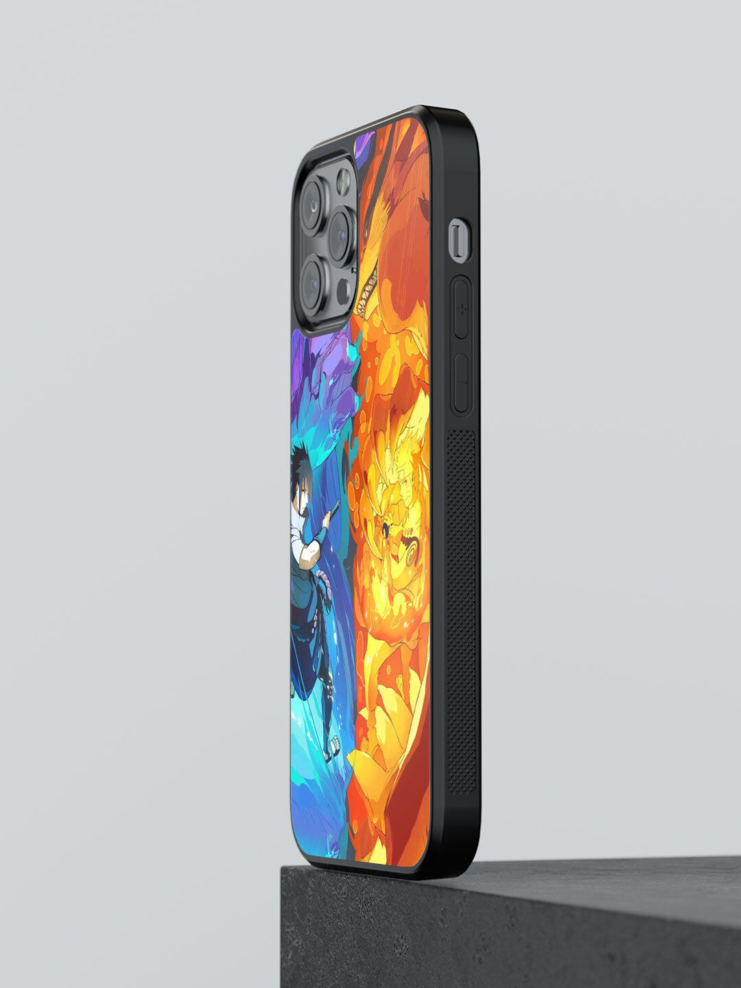 

macmerise Blue & Orange Susanoo Vs Kurama Design Printed iPhone 12 Pro Max Back Case