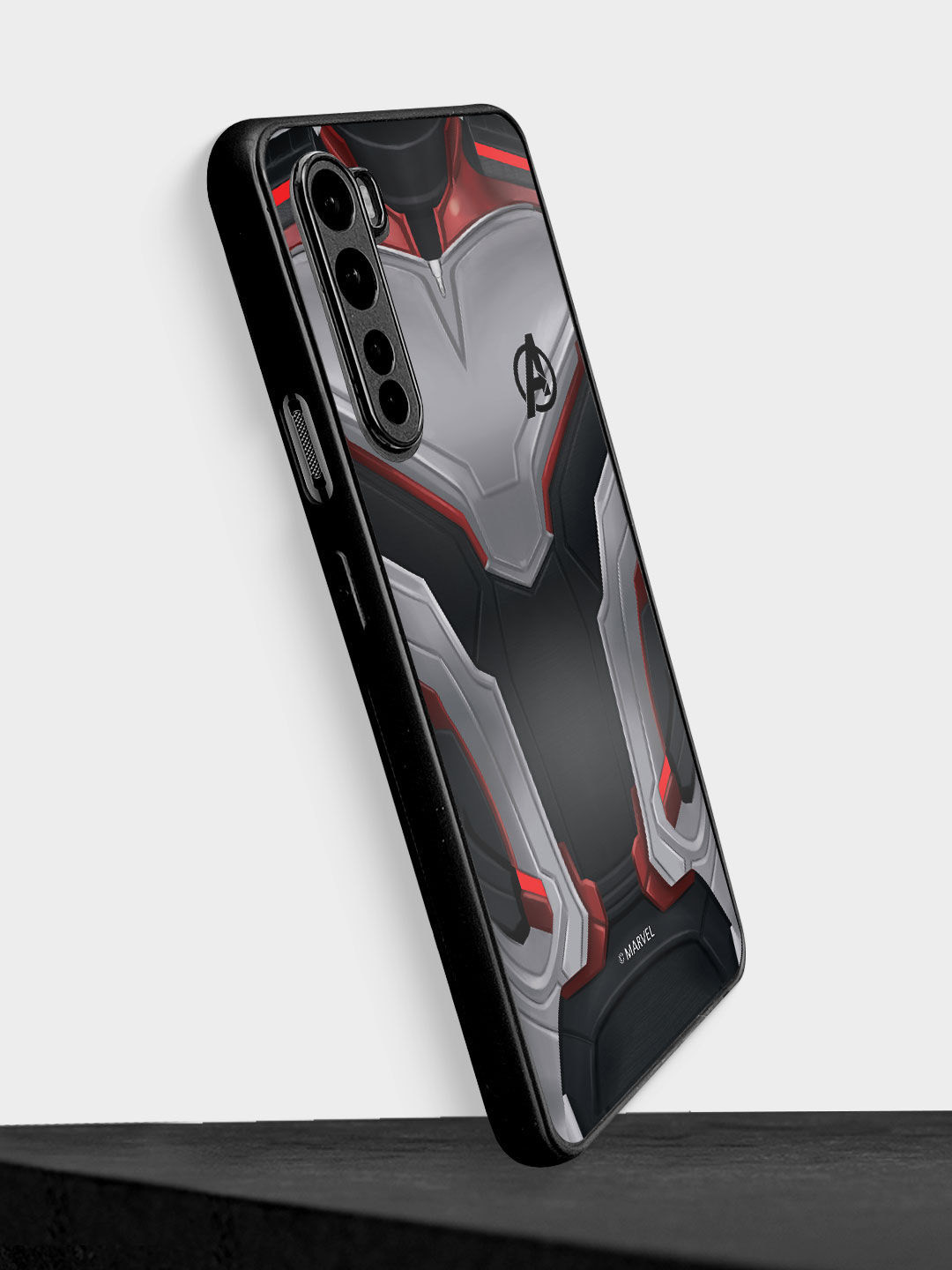 

macmerise Black Printed Avengers Endgame Suit Design OnePlus Nord Bumper Phone Back Case