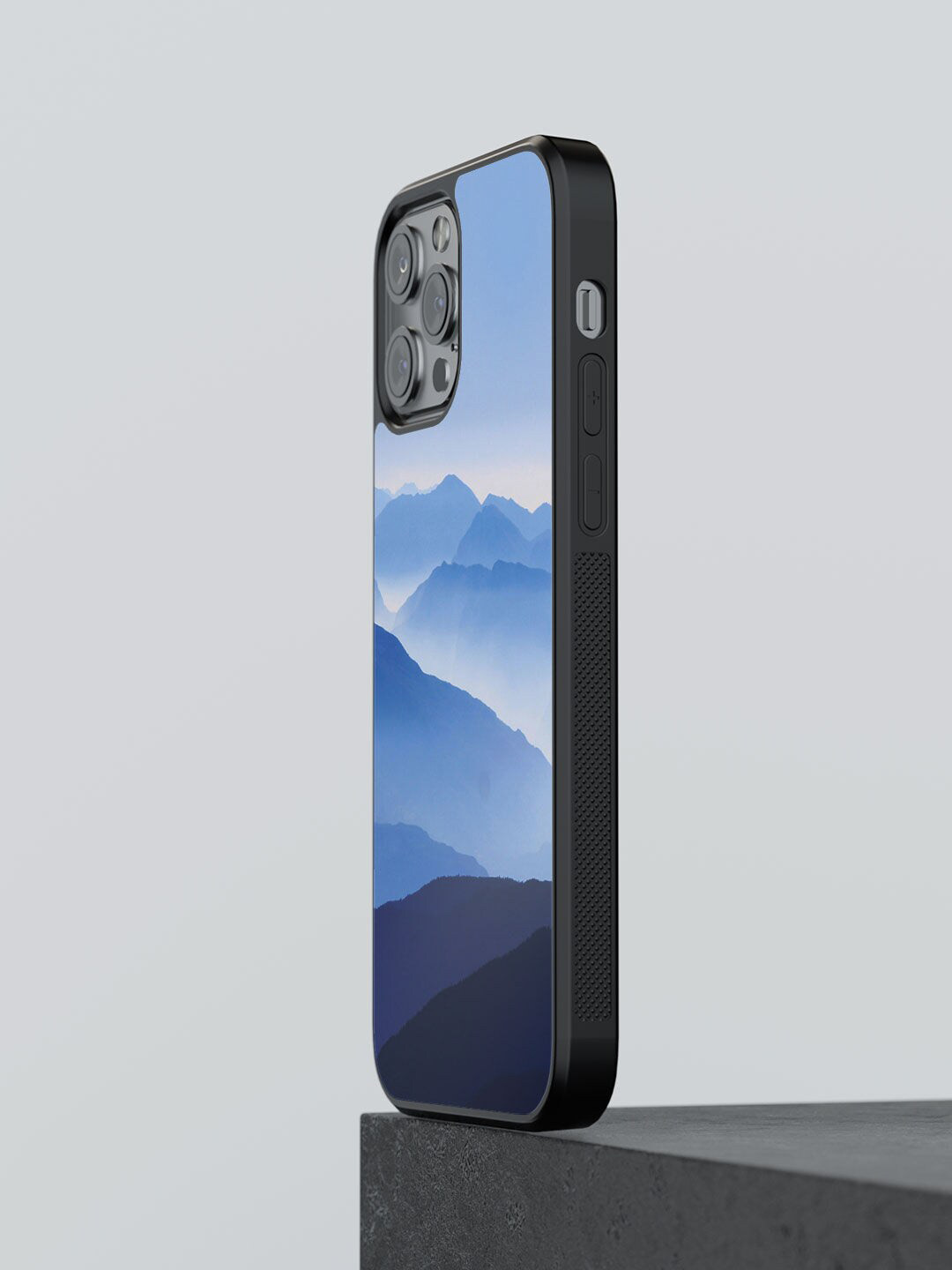 

macmerise Blue Printed iPhone 12 Pro Max Bumper Back Case