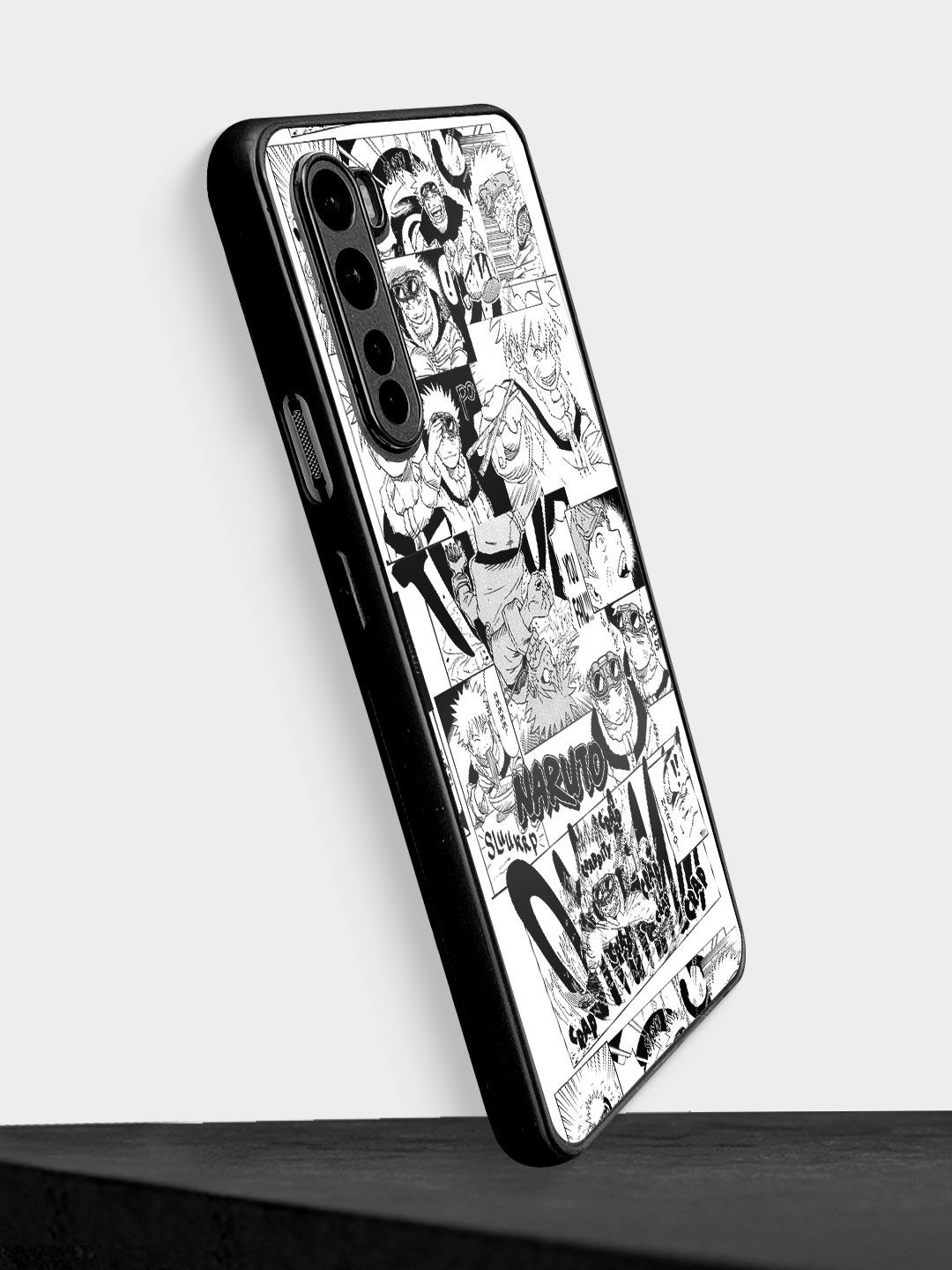 

macmerise Black & White Printed Naruto Collage Design OnePlus Nord Phone Back Case