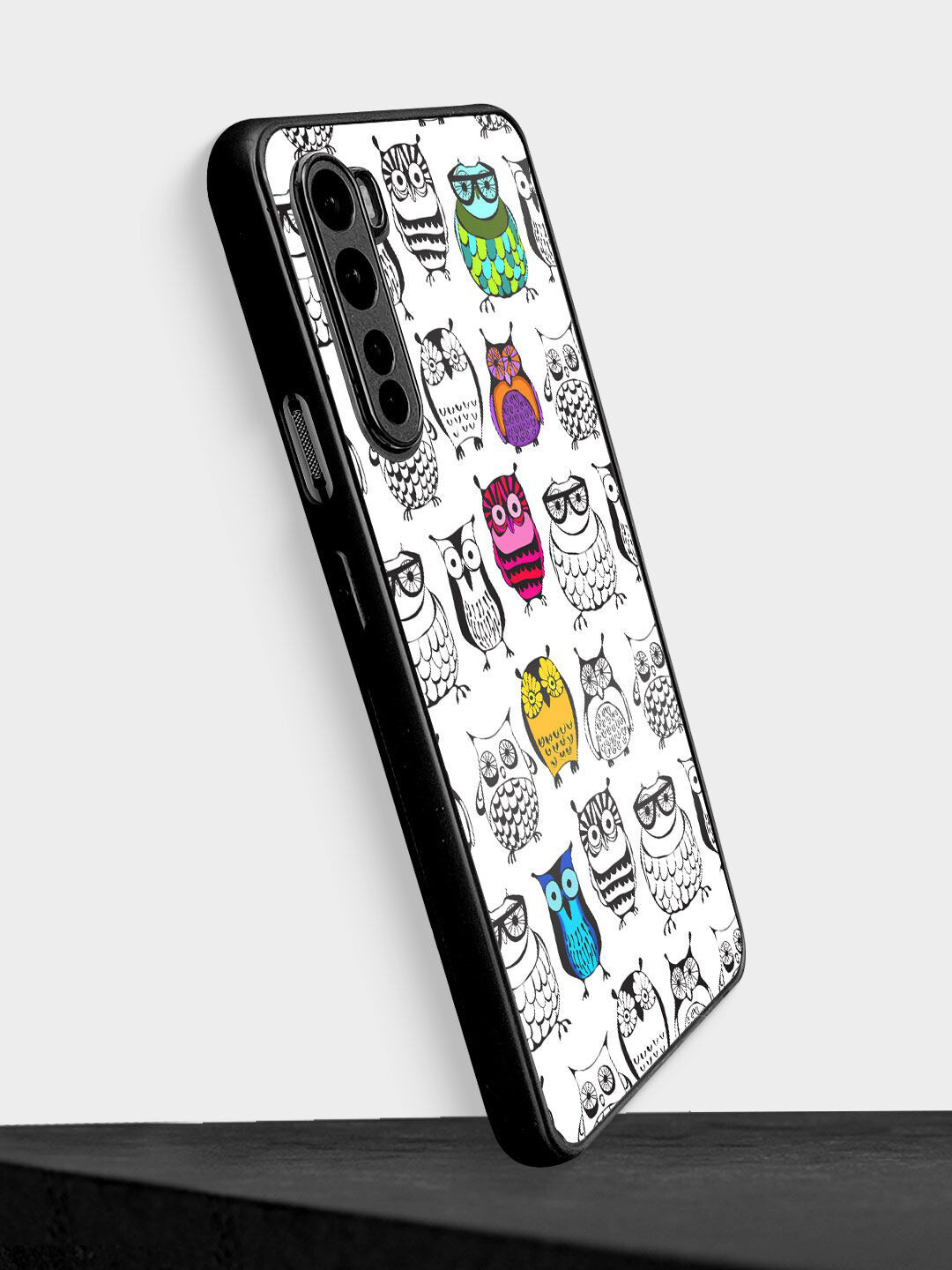 

macmerise White Printed Owl OnePlus Nord Bumper Back Case