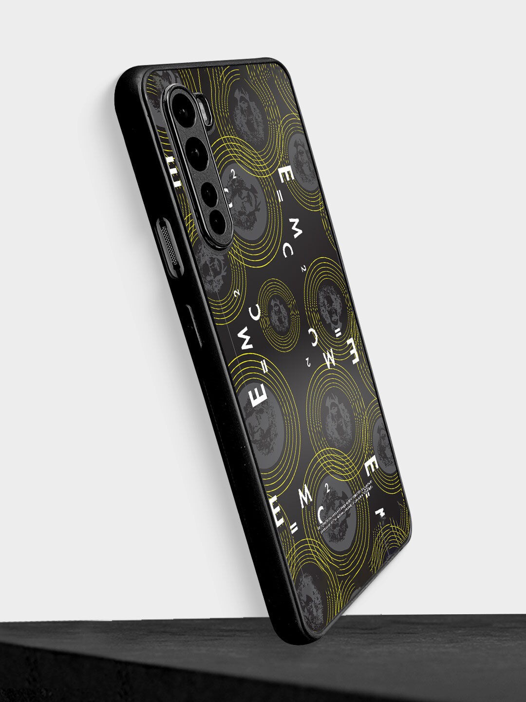 

macmerise Green Printed Albert Einstein Equation OnePlus Nord Bumper Case