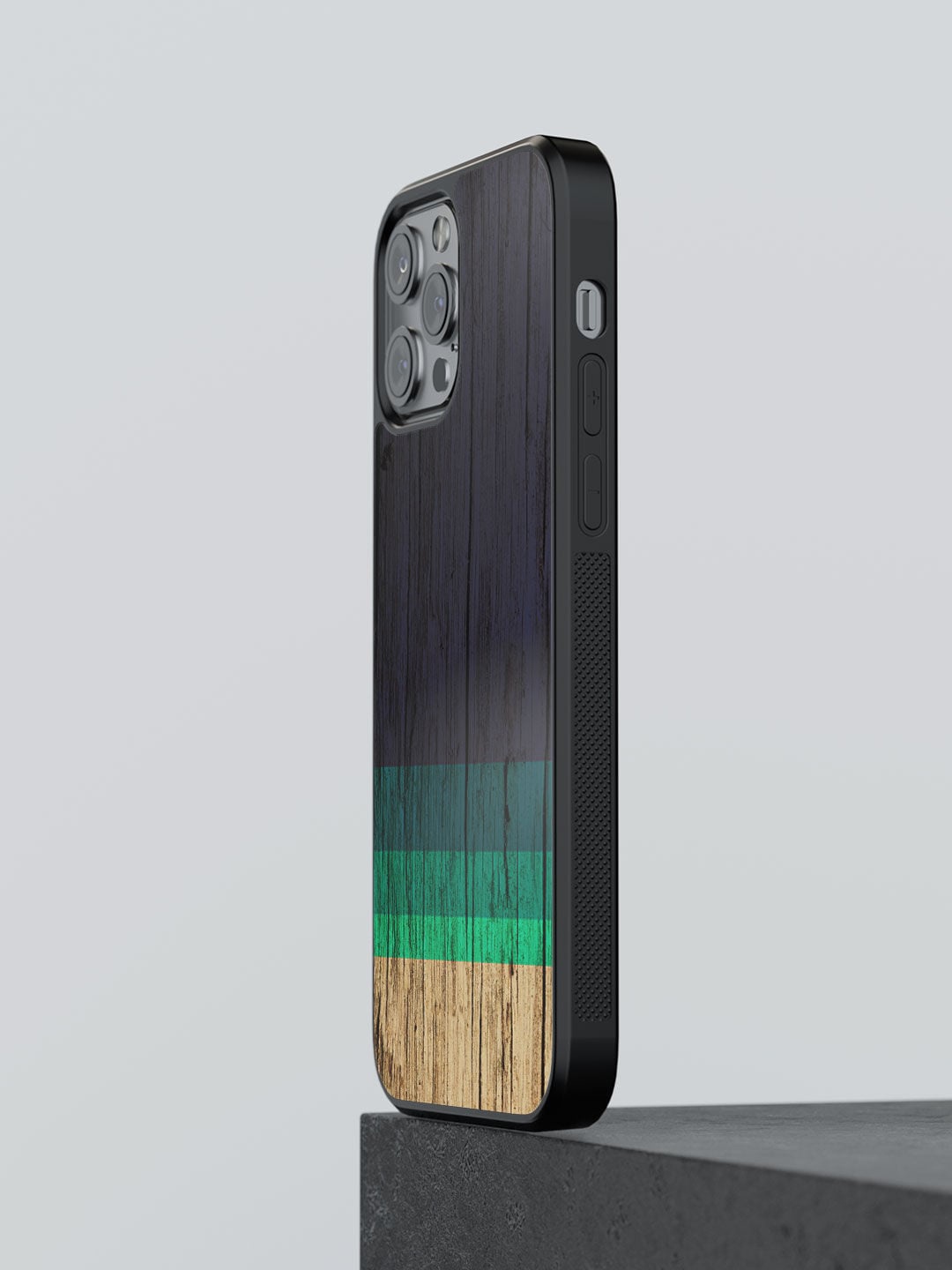 

Macmerise Blue Wood Stripes Design iPhone 12 Pro Max Bumper Phone Back Case