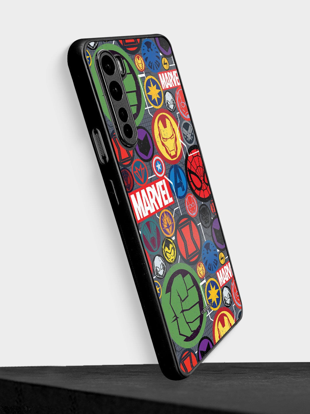 

Macmerise Green & Red Marvel Iconic Mashup Design OnePlus Nord Bumper Phone Back Case