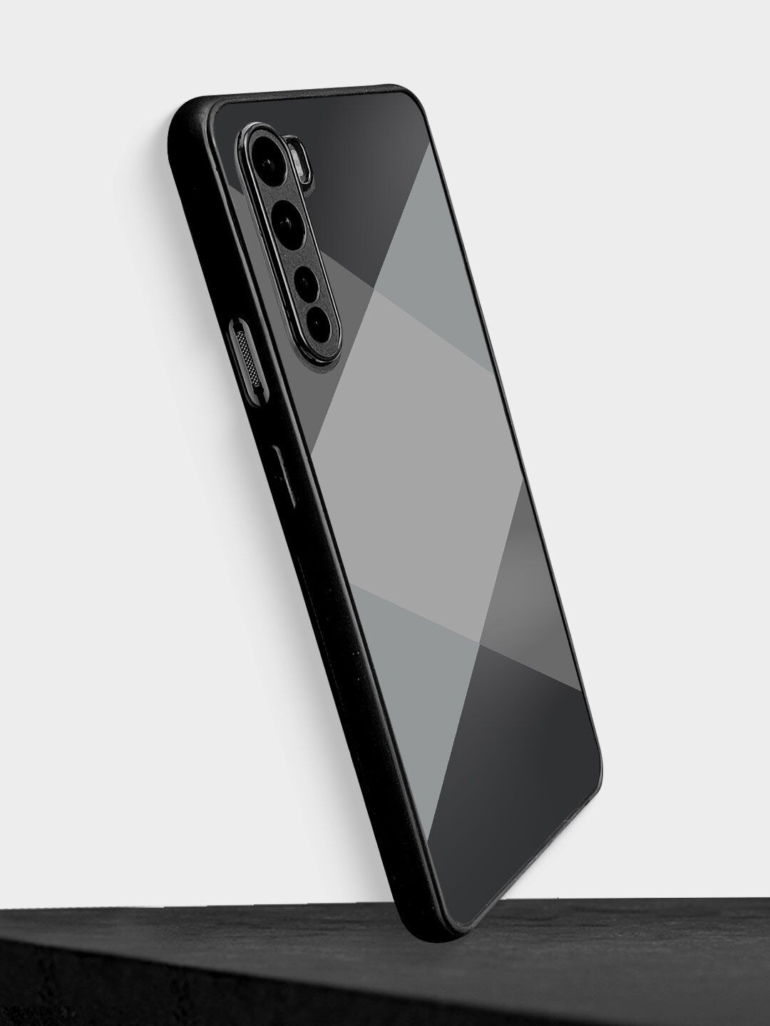 

macmerise Black Geometric Printed OnePlus Nord Bumper Back Case
