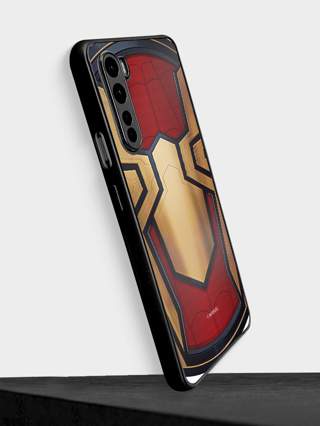 

macmerise Red Printed Integrated Spider OnePlus Nord Bumper Case