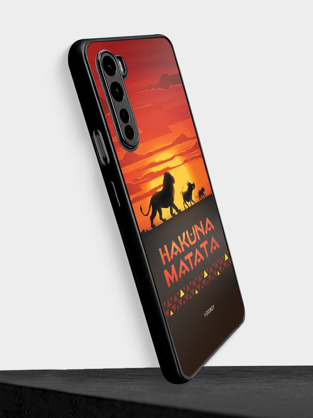 

macmerise Red & Black Hakuna Matata Design Printed OnePlus Nord Bumper Case