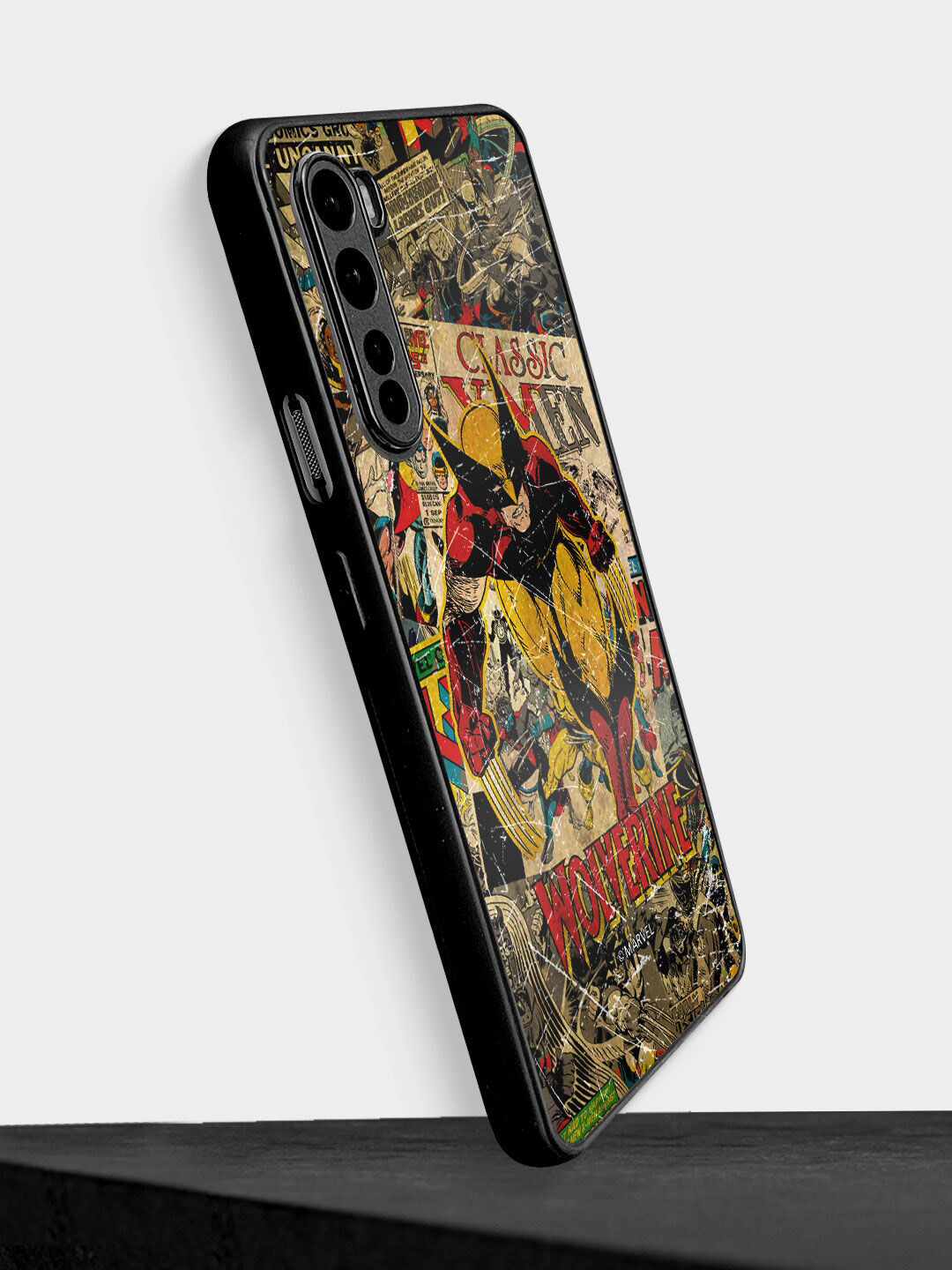 

macmerise Brown Comic Wolverine Design OnePlus Nord Bumper Phone Back Case