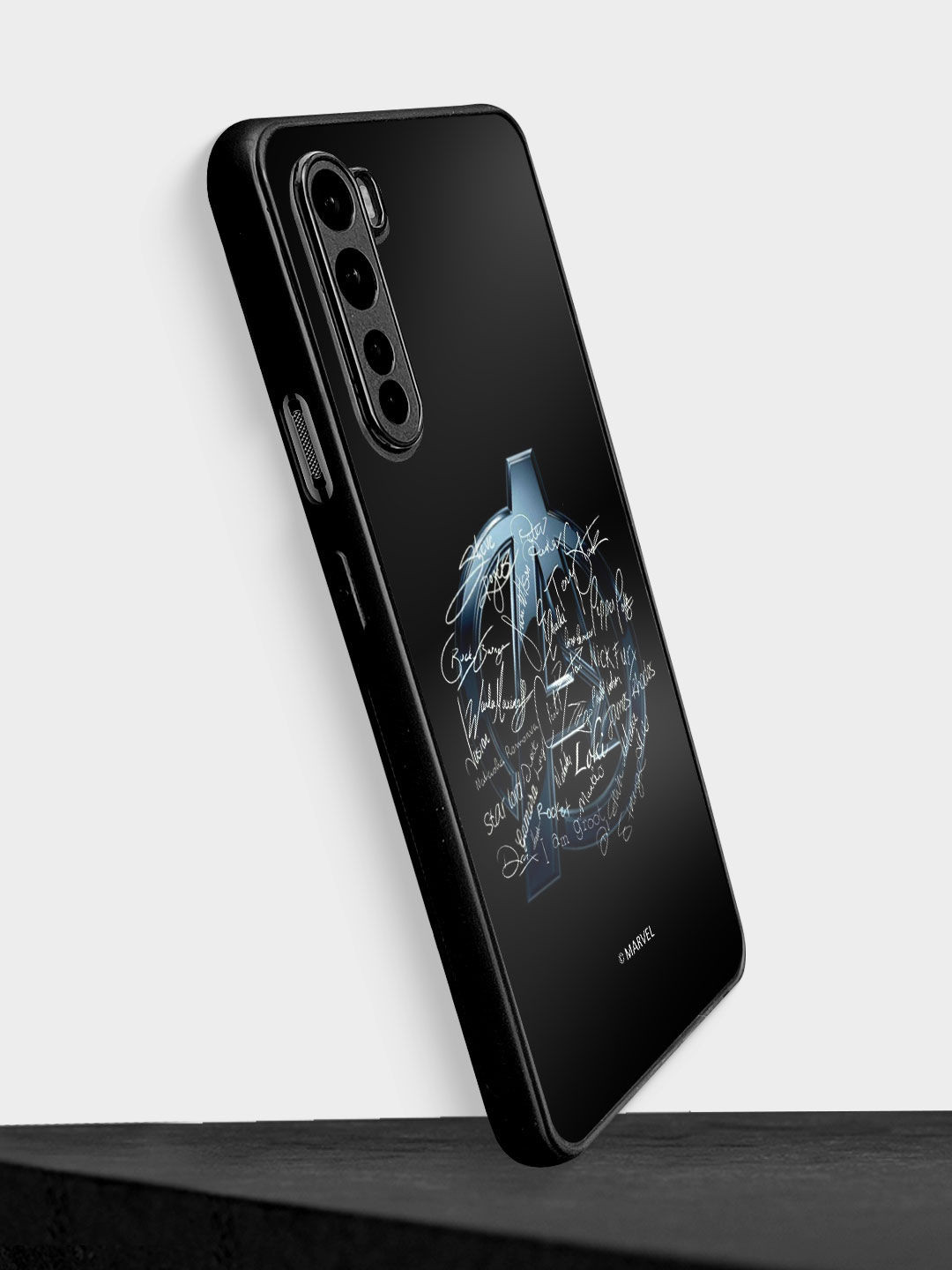 

macmerise Black Printed Avengers Nostalgia OnePlus Nord Bumper Case